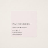 Modern Pattern Red Earring Display Card (裏面)