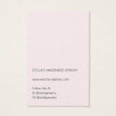 Modern Pattern Red Earring Display Card (裏面)