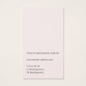 Modern Pattern Red Earring Display Card (裏面)