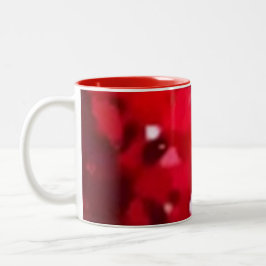 Modern pattern red mug ツートーンマグカップ