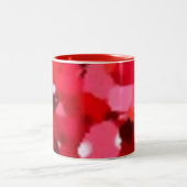 Modern pattern red mug ツートーンマグカップ (中央)