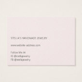 Modern Pattern Red Necklace Bracelet Display Card (裏面)