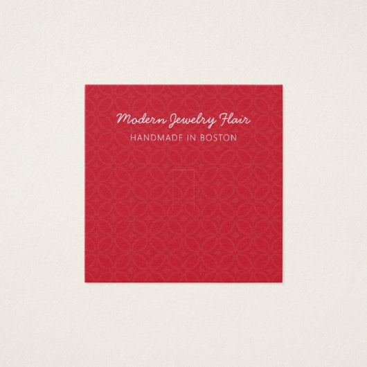 Modern Pattern Red Ring Display Card (正面)