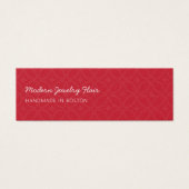 Modern Pattern Red Stud Earring Display Card (正面)