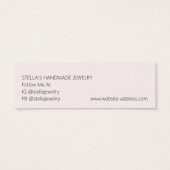 Modern Pattern Red Stud Earring Display Card (裏面)