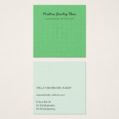 Modern Pattern Vivid Green Ring Display Card (正面&裏面)