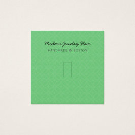 Modern Pattern Vivid Green Ring Display Card