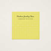 Modern Pattern Vivid Yellow Earring Display Card (正面)