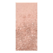 Modern Peach Glitter Salon Price List  Rack Card ラックカード (裏面)