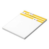 Modern Pencil Teacher Personalized ノートパッド (回転)