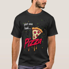 modern pepperoni cheesy food pizza lover slice tシャツ