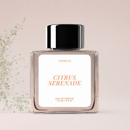 Modern perfume label elegant product sticker スクエアシール