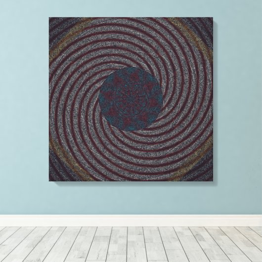 Modern Persian Carpet Pattern Design  キャンバスプリント (インサイチュ (ウッドフロア))