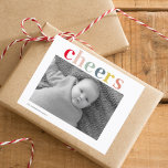 Modern Personal Photo | Colorful Cheers ポストカード<br><div class="desc">Modern Personal Photo | Colorful Cheers</div>