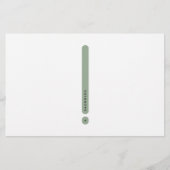 Modern Personal Stationery | 2-Column 便箋 (正面)