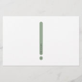 Modern Personal Stationery | 2-Column 便箋 (裏面)