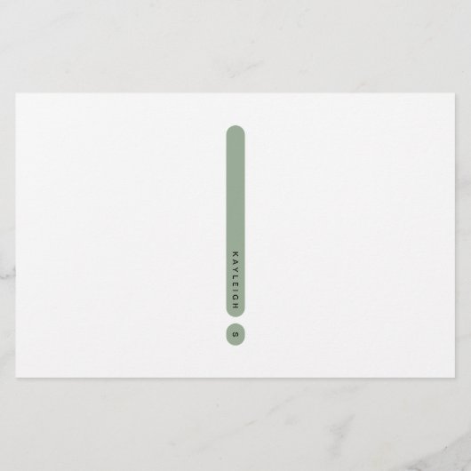 Modern Personal Stationery | 2-Column 便箋 (裏面)