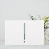 Modern Personal Stationery | 2-Column 便箋 (スタンド正面)