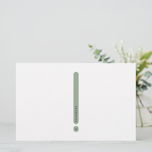 Modern Personal Stationery | 2-Column 便箋 (スタンド正面)