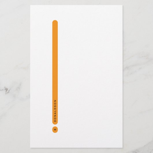Modern Personal Stationery | Side Margin 便箋 (正面)