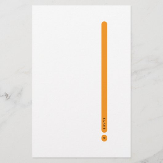 Modern Personal Stationery | Side Margin 便箋 (裏面)