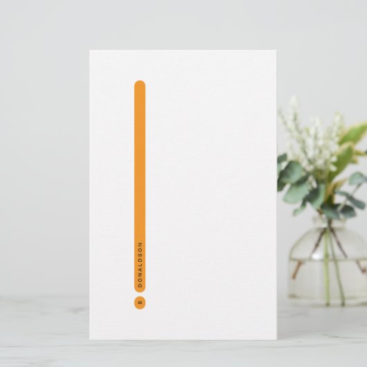 Modern Personal Stationery | Side Margin 便箋 (スタンド正面)