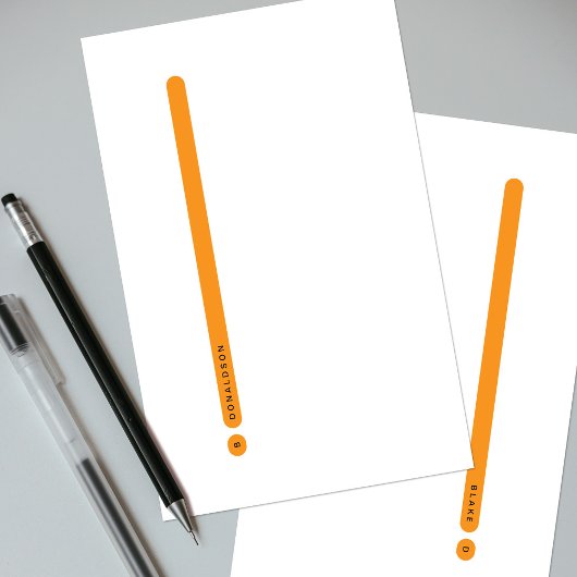 Modern Personal Stationery | Side Margin 便箋