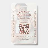 Modern Personal Trainer Fitness Influencer Photo バッジ (裏面)