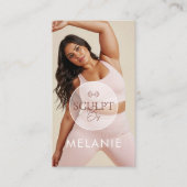 Modern Personal Trainer Fitness Influencer Photo 名刺 (正面)