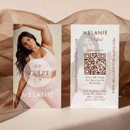 Modern Personal Trainer Fitness Influencer Photo 名刺