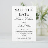 Modern Personalised Photo Wedding Save the Date セーブザデート (スタンド正面)