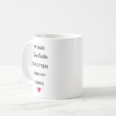 Modern Personalized Babe Coffee Mug コーヒーマグカップ (正面左)
