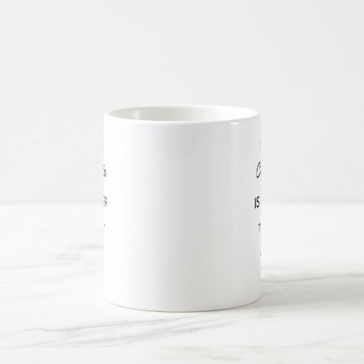 Modern Personalized Babe Coffee Mug コーヒーマグカップ (中央)