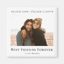 Modern Personalized Best Friends Forever Photo