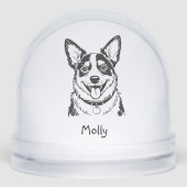 Modern Personalized Blue Heeler Dog Christmas (正面)