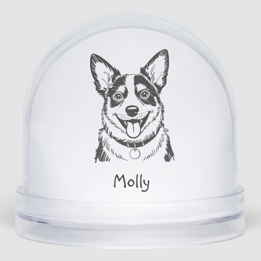 Modern Personalized Blue Heeler Dog Christmas (正面)