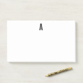 Modern Personalized Bold Monogram and Name ポストイット (デスク)