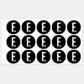 Modern Personalized Bold Monogram and Name Labels ラベル (シート)