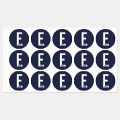 Modern Personalized Bold Monogram and Name Labels ラベル (シート)