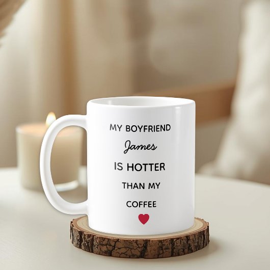Modern Personalized Boyfriend Coffee Mug コーヒーマグカップ