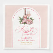 Modern Personalized Bridal Napkin Watercolor (正面)