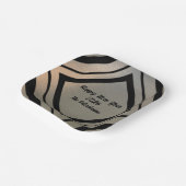 Modern Personalized Brushed Metal Happy New Years ペーパープレート (傾斜あり)