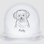 Modern Personalized Dog Christmas (裏面)