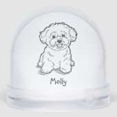 Modern Personalized Dog Christmas (裏面)