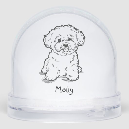 Modern Personalized Dog Christmas (裏面)