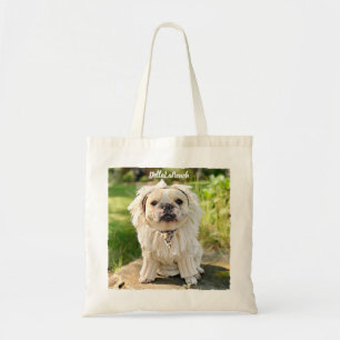 Modern Personalized Dog Photo トートバッグ