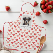 Modern Personalized Dog Valentine  エプロン