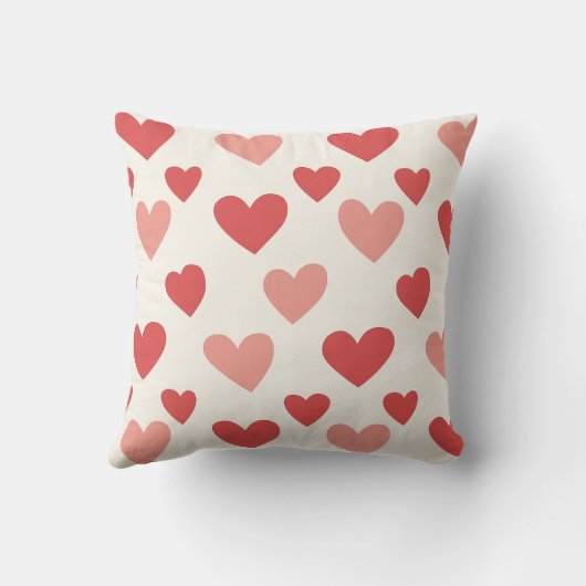 Modern Personalized Dog Valentine Pillow クッション (裏面)