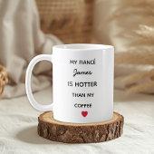 Modern Personalized Fiancé Coffee Mug コーヒーマグカップ