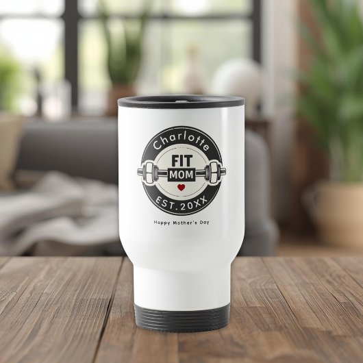 Modern Personalized Fit Mom Tumbler Gift トラベルマグ